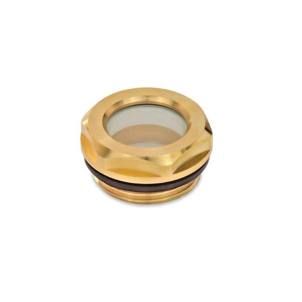 GN743.3-14-G1/2-B Oil Sight Glass Brass